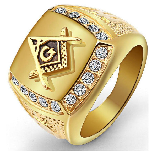Stainless Steel Cool Gold Ring