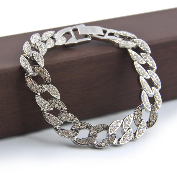 Gold Fully Iced Out Bracelet