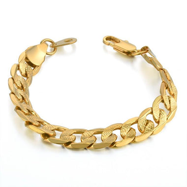 Gold Thick Icy Bracelet