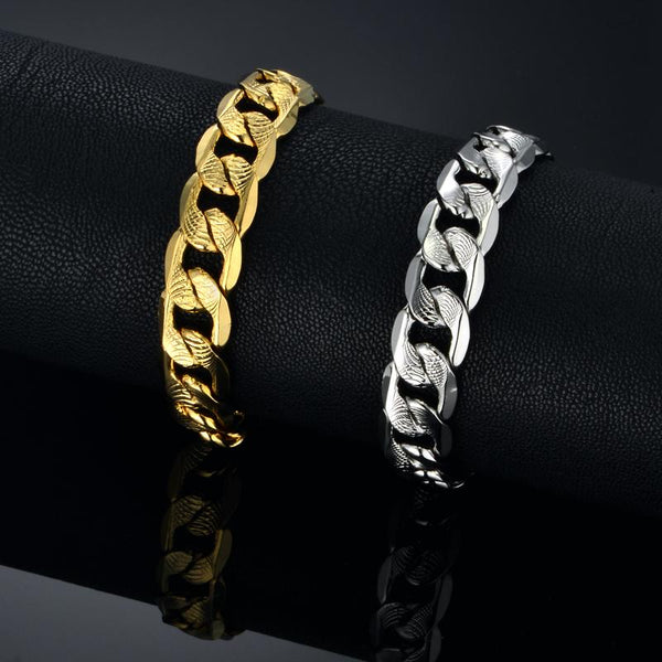 Gold Thick Icy Bracelet
