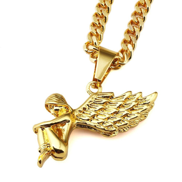 7-Style Golden Angel Pendant