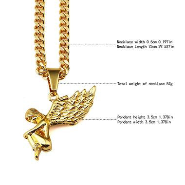 7-Style Golden Angel Pendant