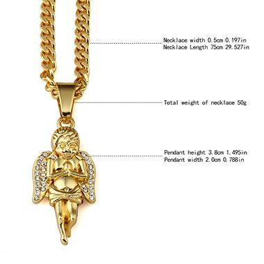 7-Style Golden Angel Pendant